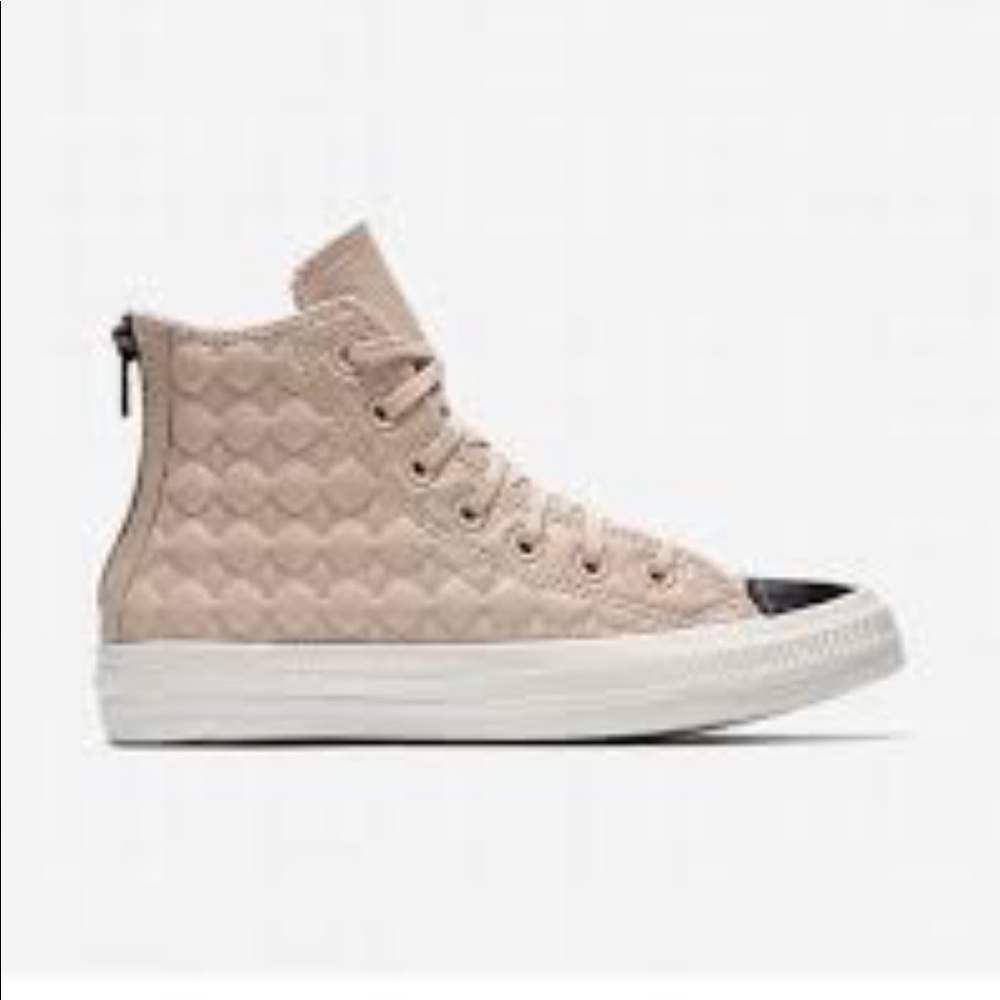 Converse Chuck Taylor All Star Back Zip Leather High Top Women's Shoe